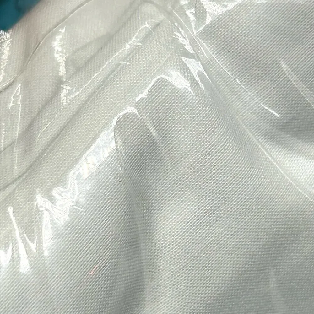 Vtg Cannon Crib Fitted Sheet White Percale Cotton 180 thread Made USA Craft NOS